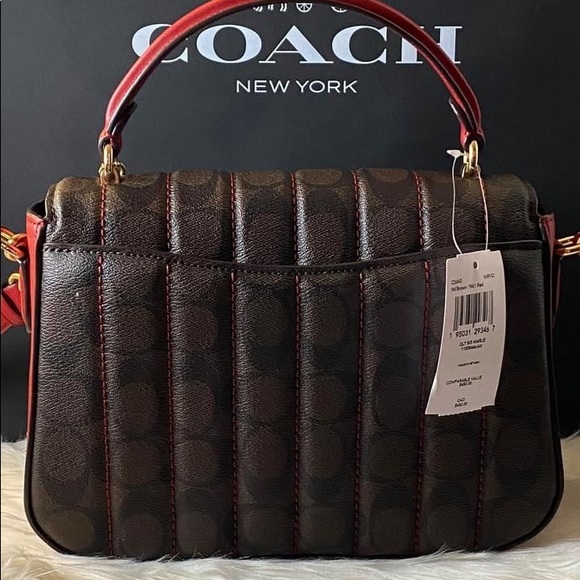 💰SOLD - C5645 - Coach Marlie Top Handle Satchel in Signature - Picture 5 of 12
